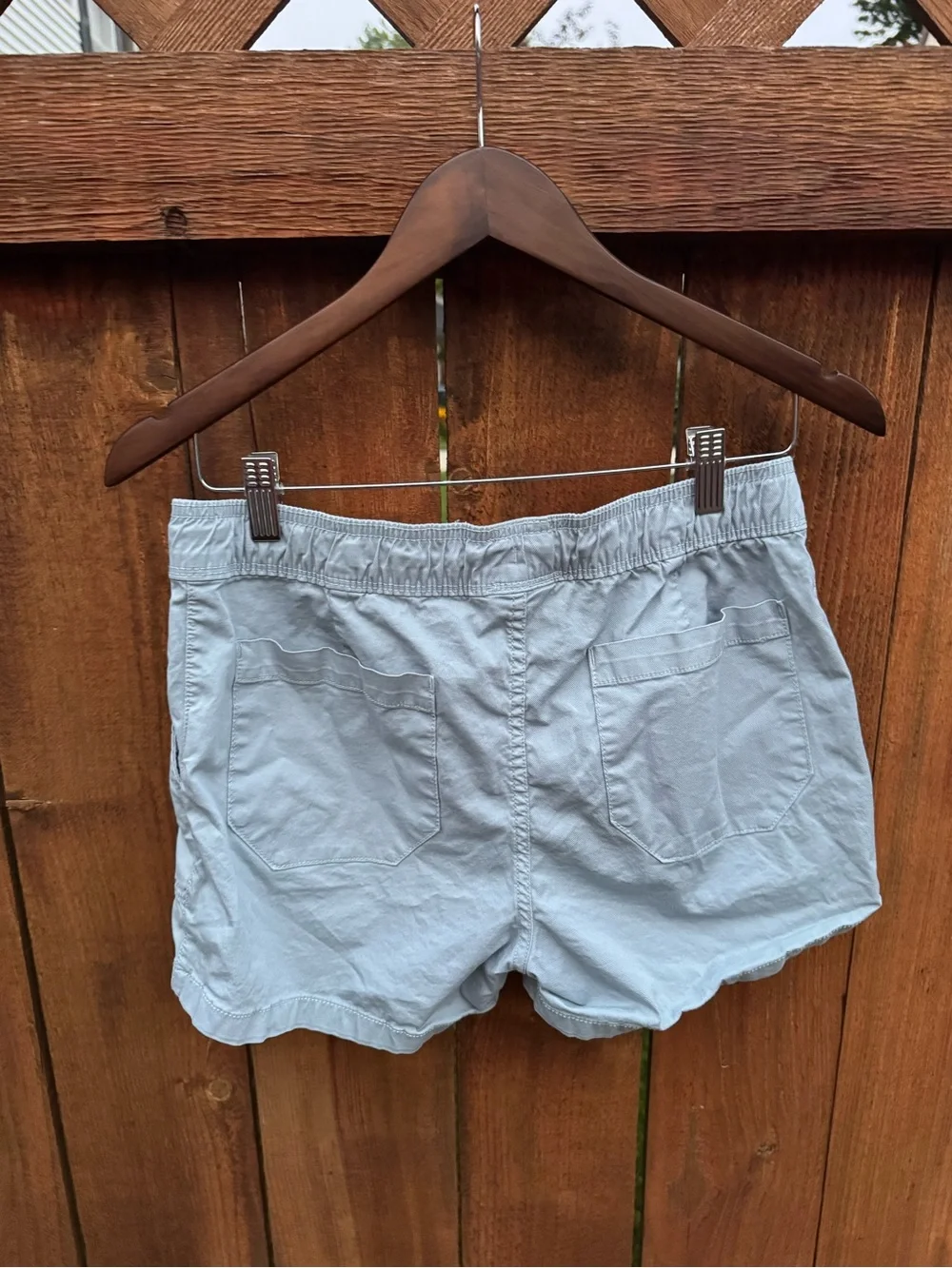 The North Face Light Blue Women's Drawstring Athletic Shorts